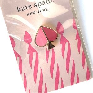 Vintage Kate Spade logo birthday enamel pin